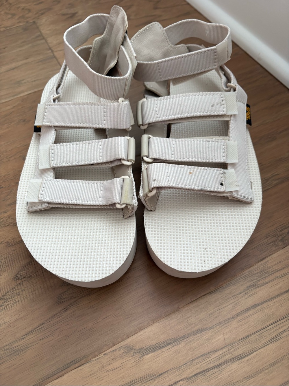 Teva Neutral Beige/Birch Strappy Platform Sandals